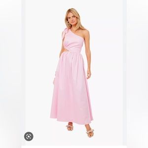 Tuckernuck Pink Santorini One Shoulder Dress - NWT - Medium